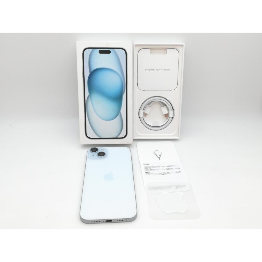 【中古】Apple 国内版 【SIMフリー】 iPhone 15 Plus 256GB ブルー MU0N3J/A【中野】保証期間１ヶ月【ランクB】の画像