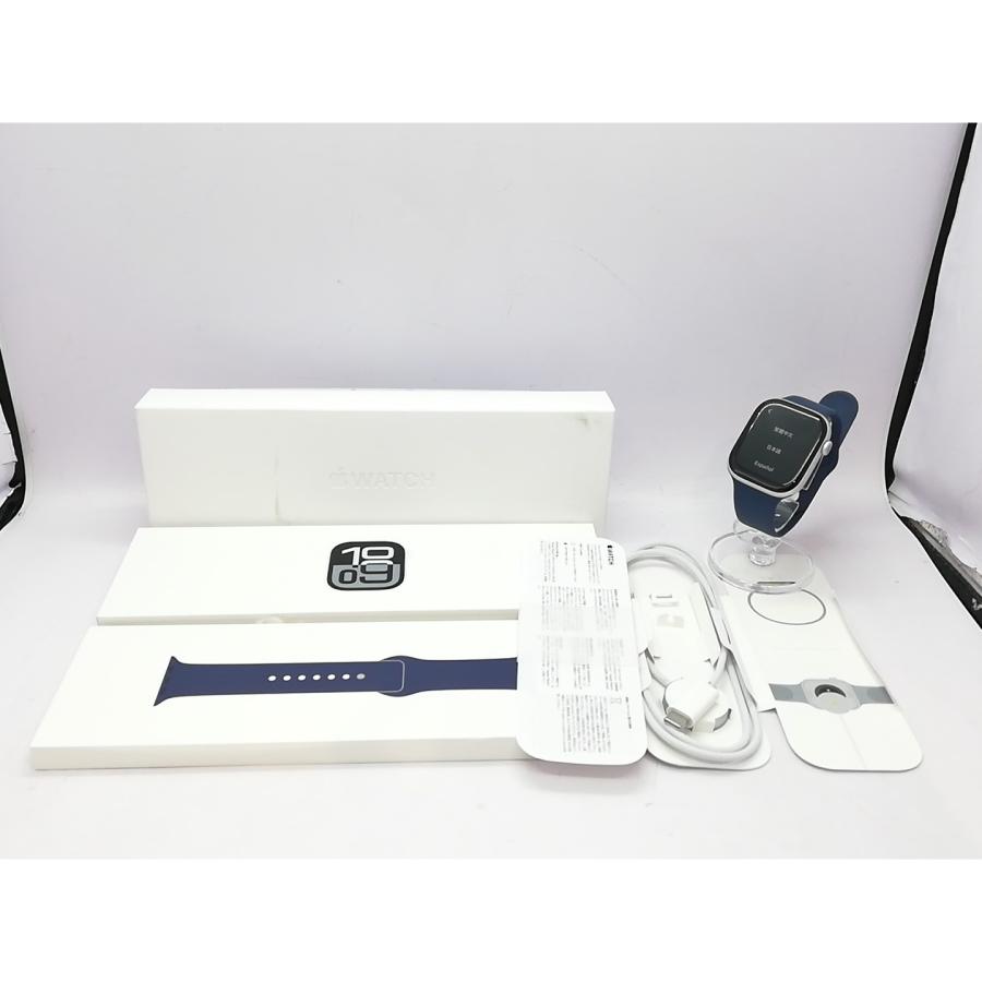 【中古】Apple Apple Watch Series10 46mm GPS シルバーアルミニウムケース/デニムスポーツバンド (M/L) MWWM3J/A【立川フロム中武】保証期間１ヶ月【ランクB】の画像