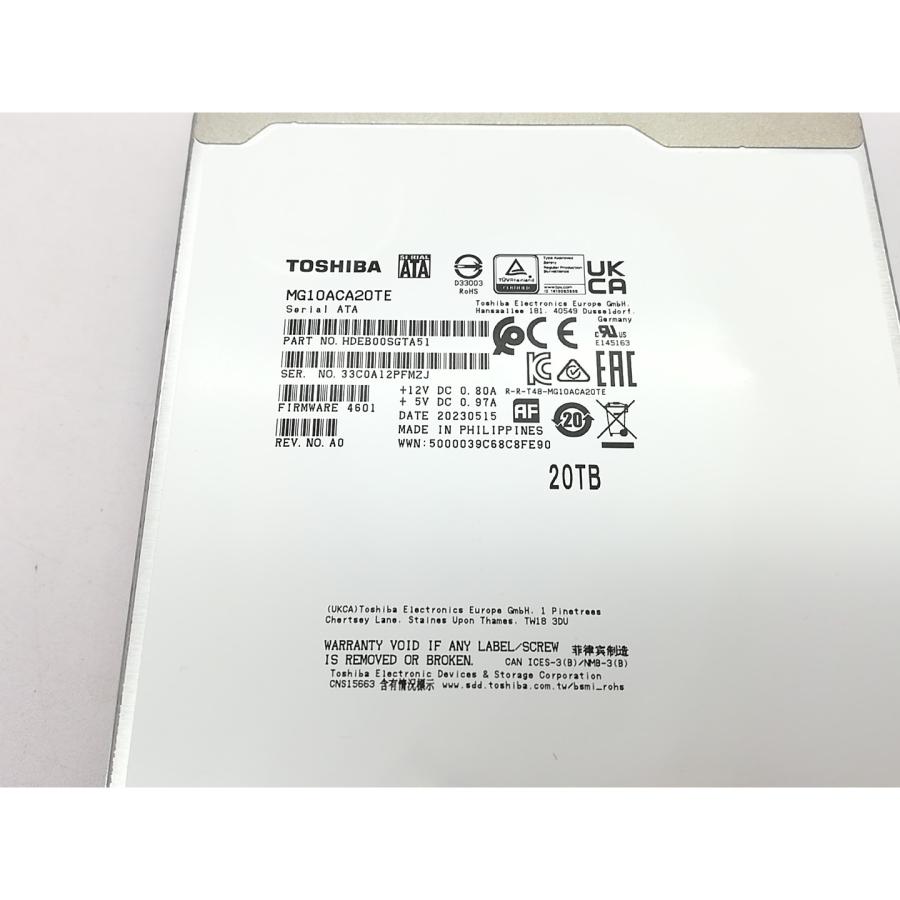 中古】TOSHIBA MG10ACA20TE 20TB/7200rpm【立川フロム中武】保証期間1