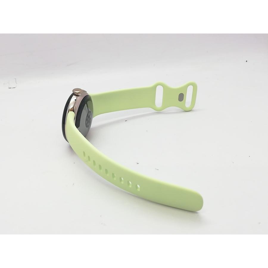 【中古】Google Pixel Watch4 Wi-Fiモデル 41mm Champagne Gold アルミケース/Lemongrass アクティブ バンド【立川フロム中武】保証期間１ヶ月【ランクA】の画像
