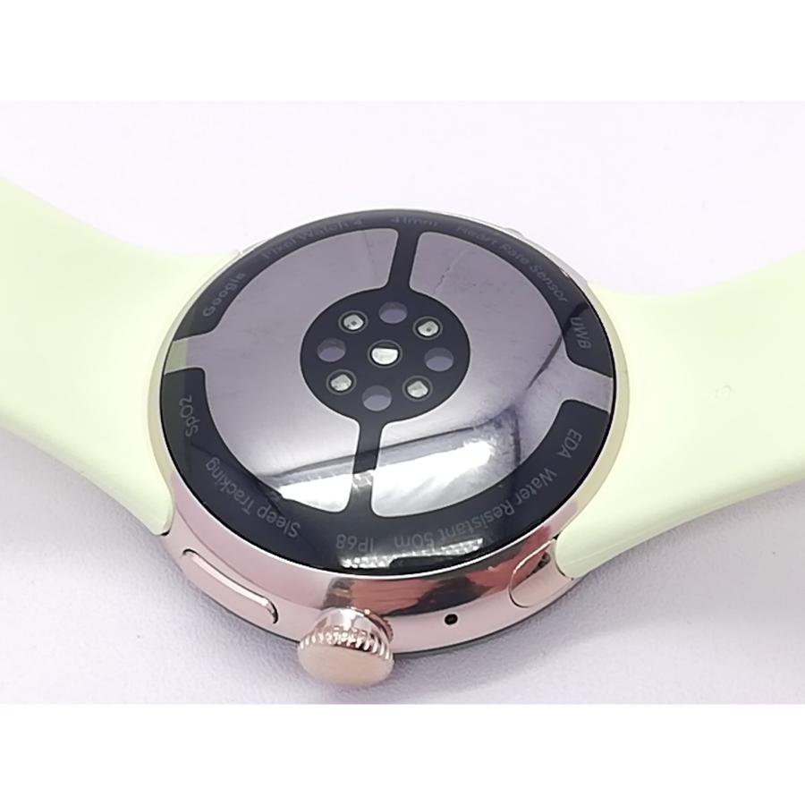 【中古】Google Pixel Watch4 Wi-Fiモデル 41mm Champagne Gold アルミケース/Lemongrass アクティブ バンド【立川フロム中武】保証期間１ヶ月【ランクA】の画像