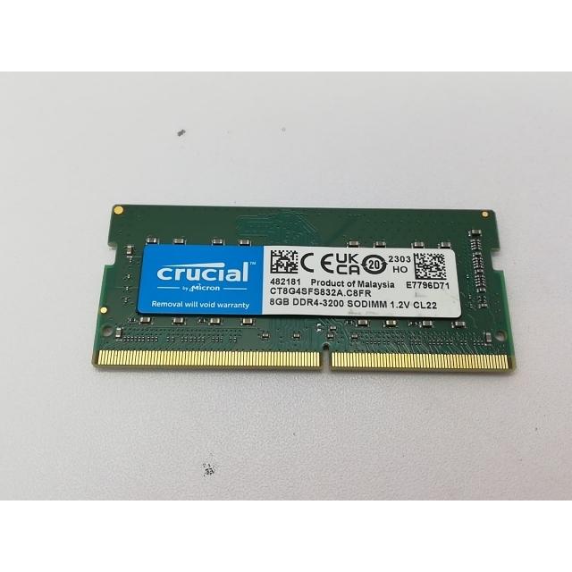 中古】260PIN 8GB DDR4-3200(PC4-25600) SODIMM 【ノートPC用】【立川
