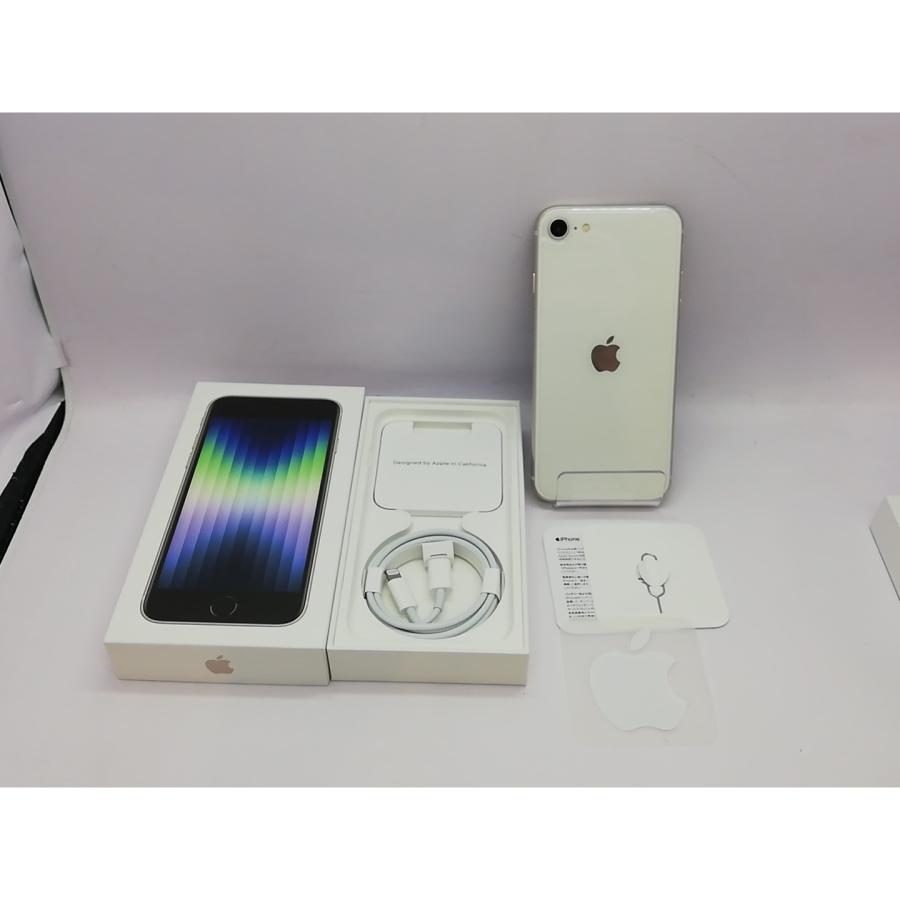 未使用】Apple au 【SIMフリー】 iPhone SE（第3世代） 64GB スター