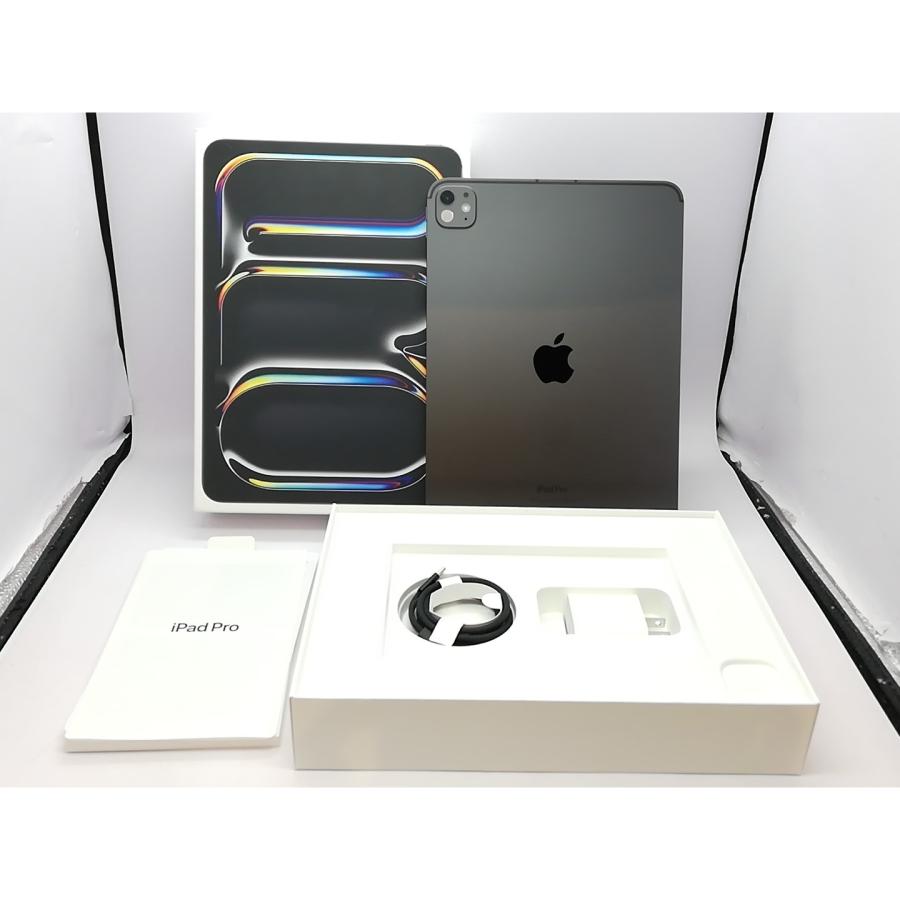 【中古】Apple SoftBank 【SIMフリー】 11インチ iPad Pro（M4/2024） 256GB スペースブラック 標準ガラス MVW13J/A【福岡天神】保証期間１ヶ月【ランクA】の画像