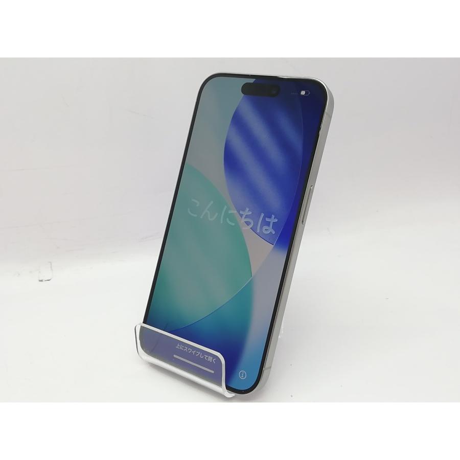 【中古】Apple SoftBank 【SIMフリー】 iPhone 15 Pro 256GB ホワイトチタニウム MTUD3J/A【立川フロム中武】保証期間１ヶ月【ランクA】の画像