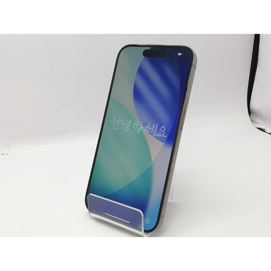 【中古】Apple SoftBank 【SIMフリー】 iPhone 15 Pro 256GB ナチュラルチタニウム MTUF3J/A【立川フロム中武】保証期間１ヶ月【ランクA】の画像