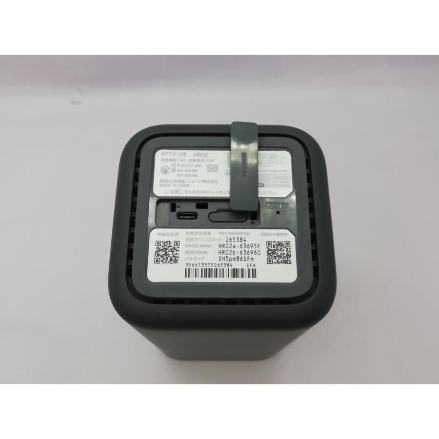 中古】SHARP docomo 【SIMフリー】 home 5G HR02 [ダークグレー]【立川