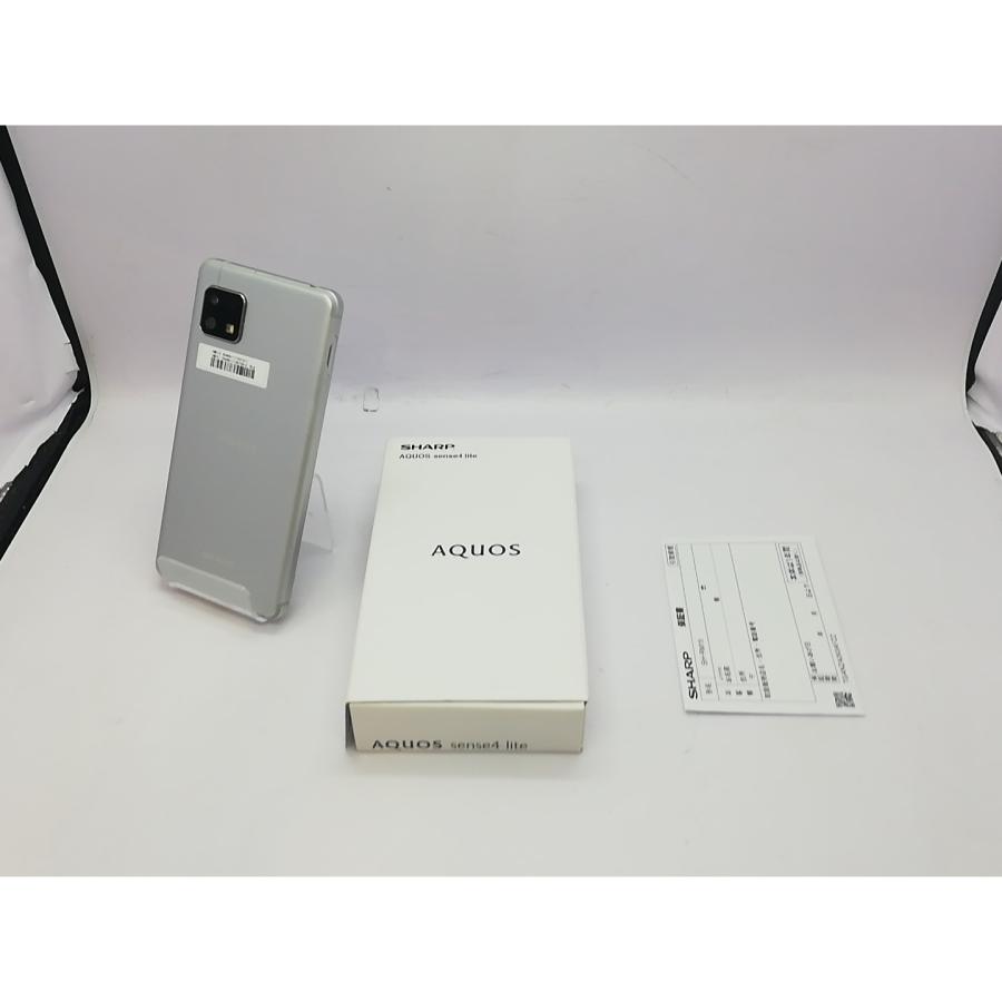 中古】SHARP 楽天モバイル 【SIMフリー】 AQUOS sense4 lite シルバー 