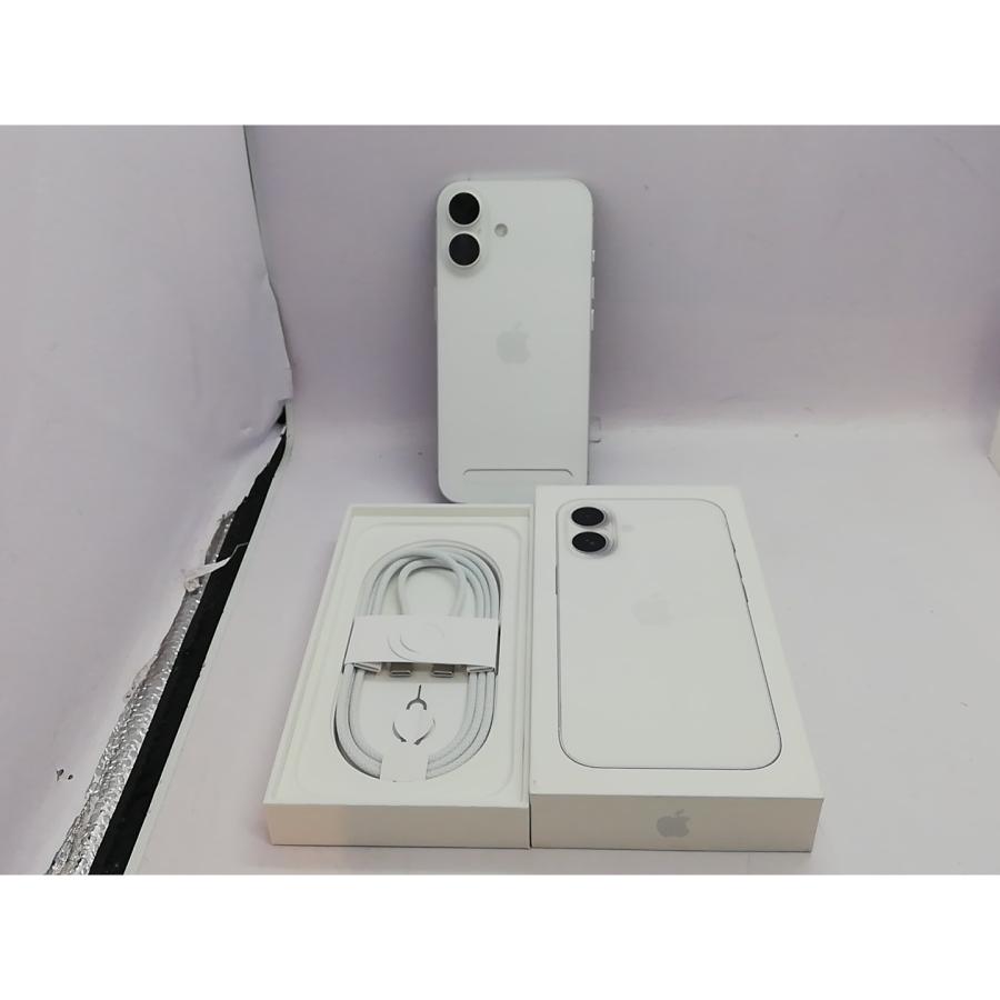 【中古】Apple 国内版 【SIMフリー】 iPhone 16 128GB ホワイト MYDR3J/A【立川フロム中武】保証期間１ヶ月【ランクA】の画像