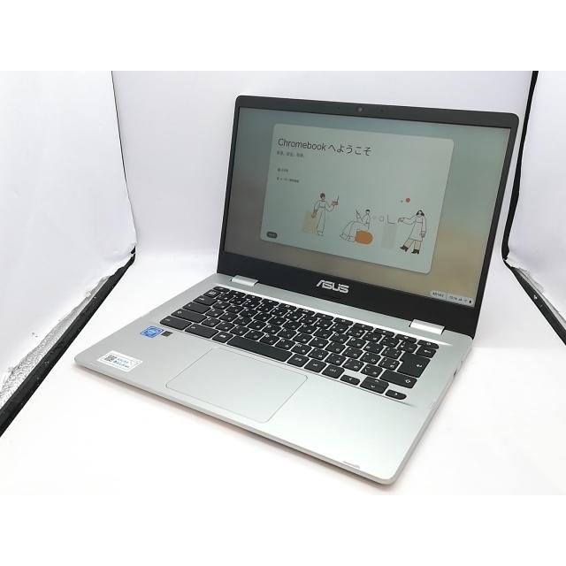 中古】ASUS Chromebook C423NA C423NA-EB0039 シルバー【Celeron N3350