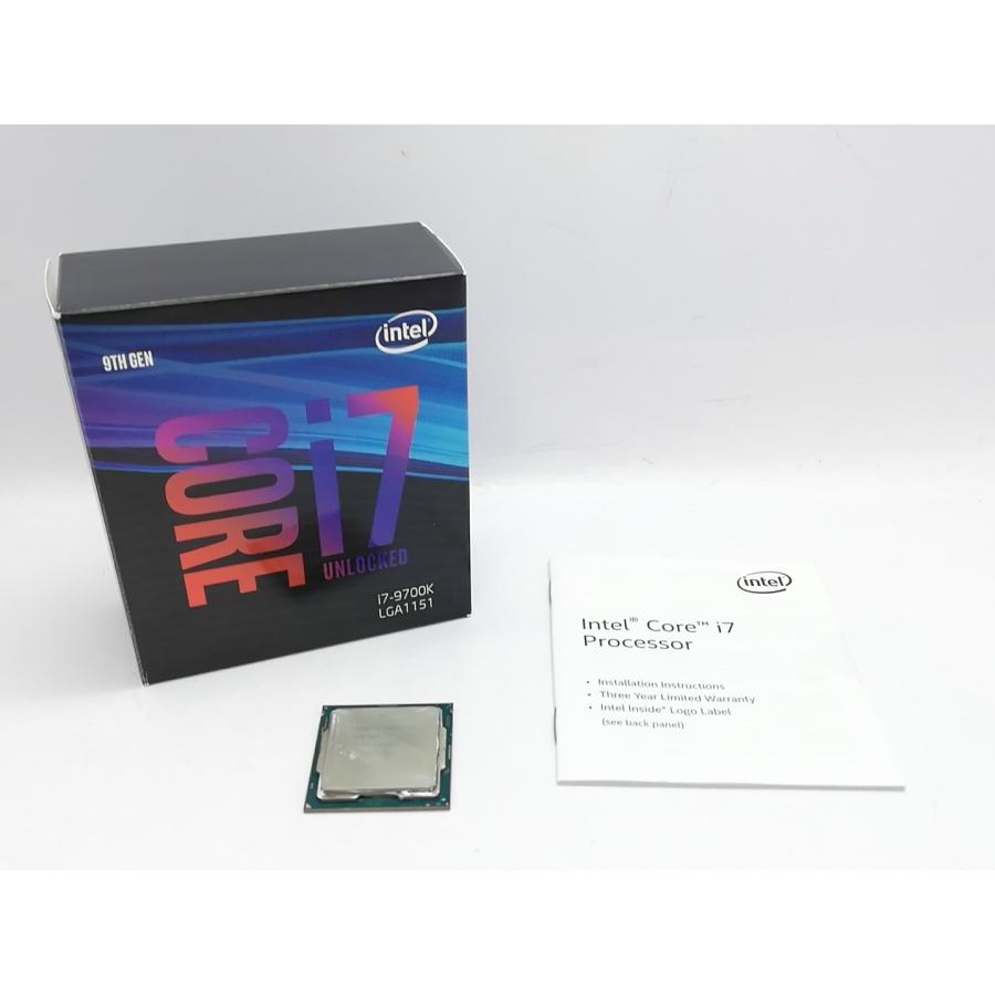 中古】Intel Core i7-9700K (3.6GHz/TB:4.9GHz/SRG15/R0) BOX LGA1151