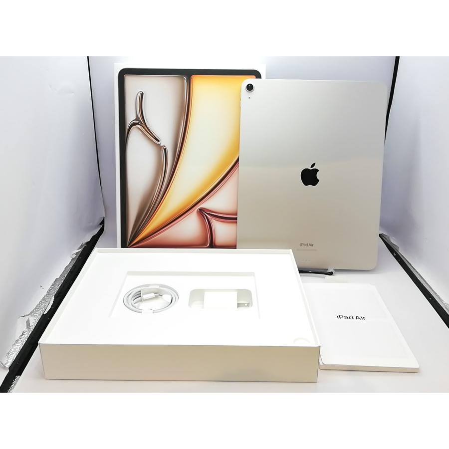 【中古】Apple 【Wi-Fi】 13インチ iPad Air（M2/2024） 128GB スターライト MV293J/A【立川フロム中武】保証期間１ヶ月【ランクA】の画像