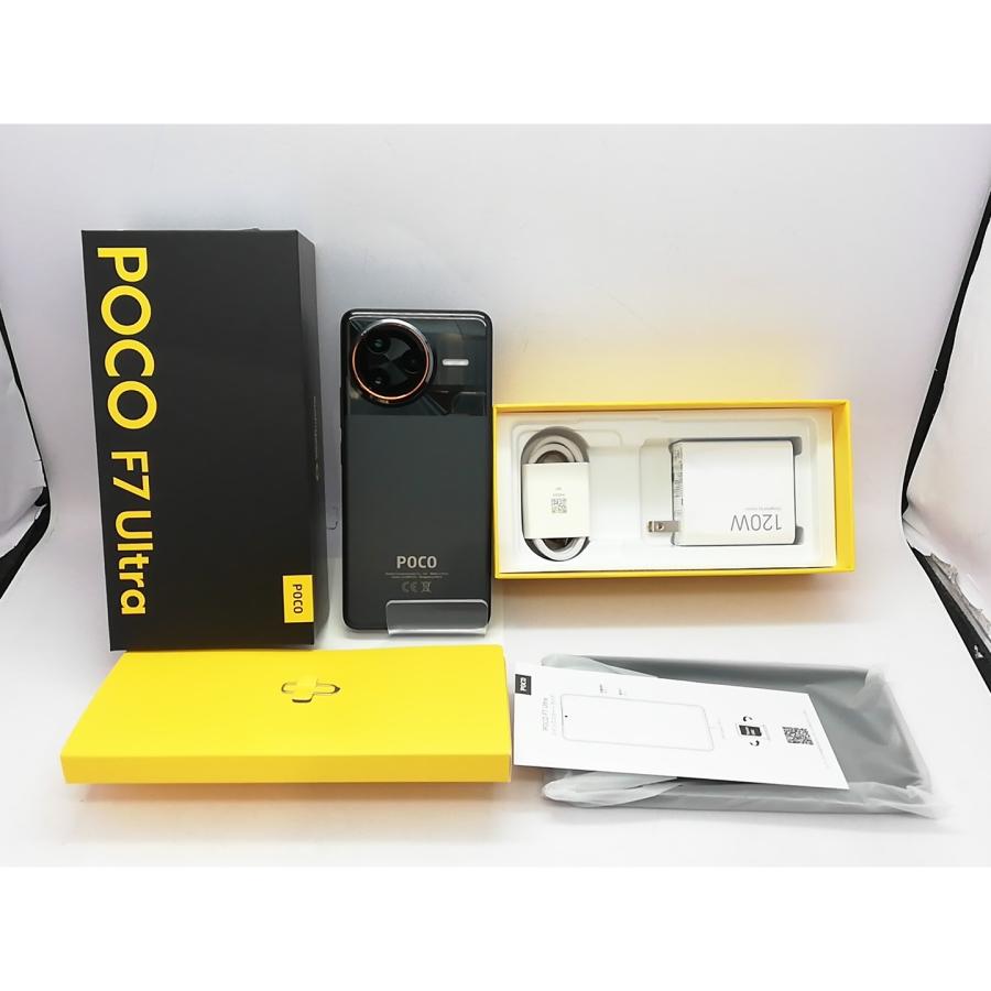 【中古】Xiaomi 国内版 【SIMフリー】 Poco F7 Ultra ブラック 12GB 256GB【立川フロム中武】保証期間１ヶ月【ランクA】の画像