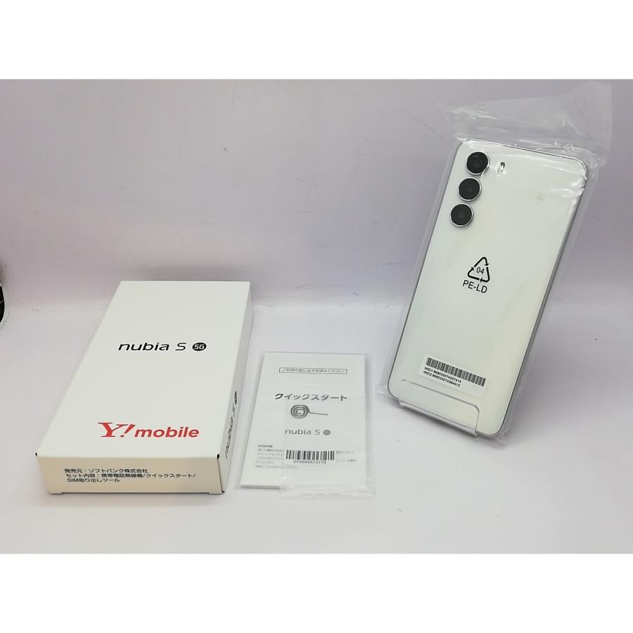 nubia S 5G ホワイト ワイモバイル シムフリー 未使用】ZTE ymobile 【SIMフリー】 nubia S 5G 4GB 128GB ホワイト