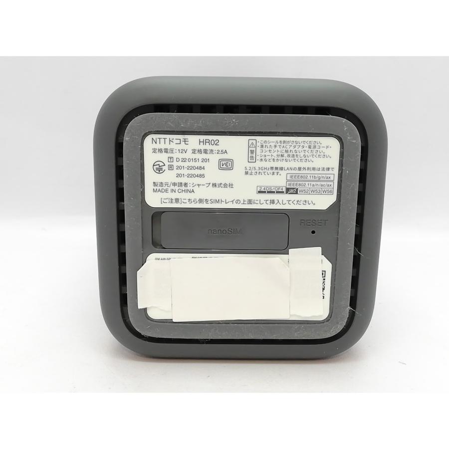 中古】SHARP docomo 【SIMフリー】 home 5G HR02 [ダークグレー]【立川