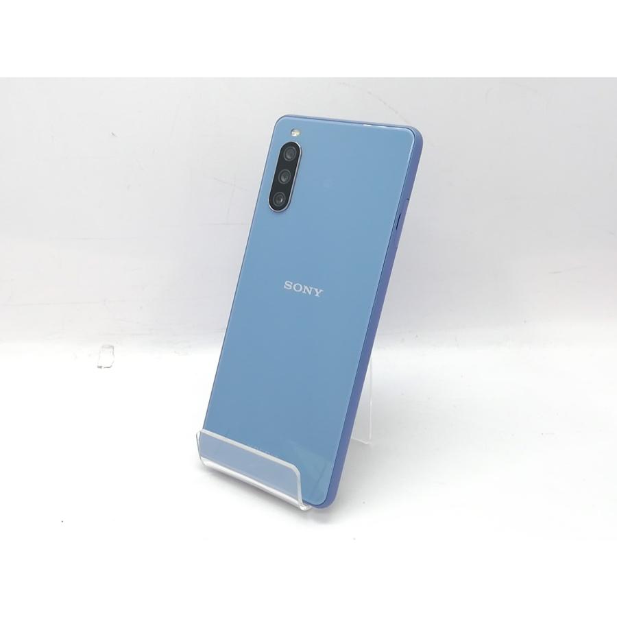 中古】SONY au 【SIMロック解除済み】 Xperia 10 III ブルー 6GB 128GB