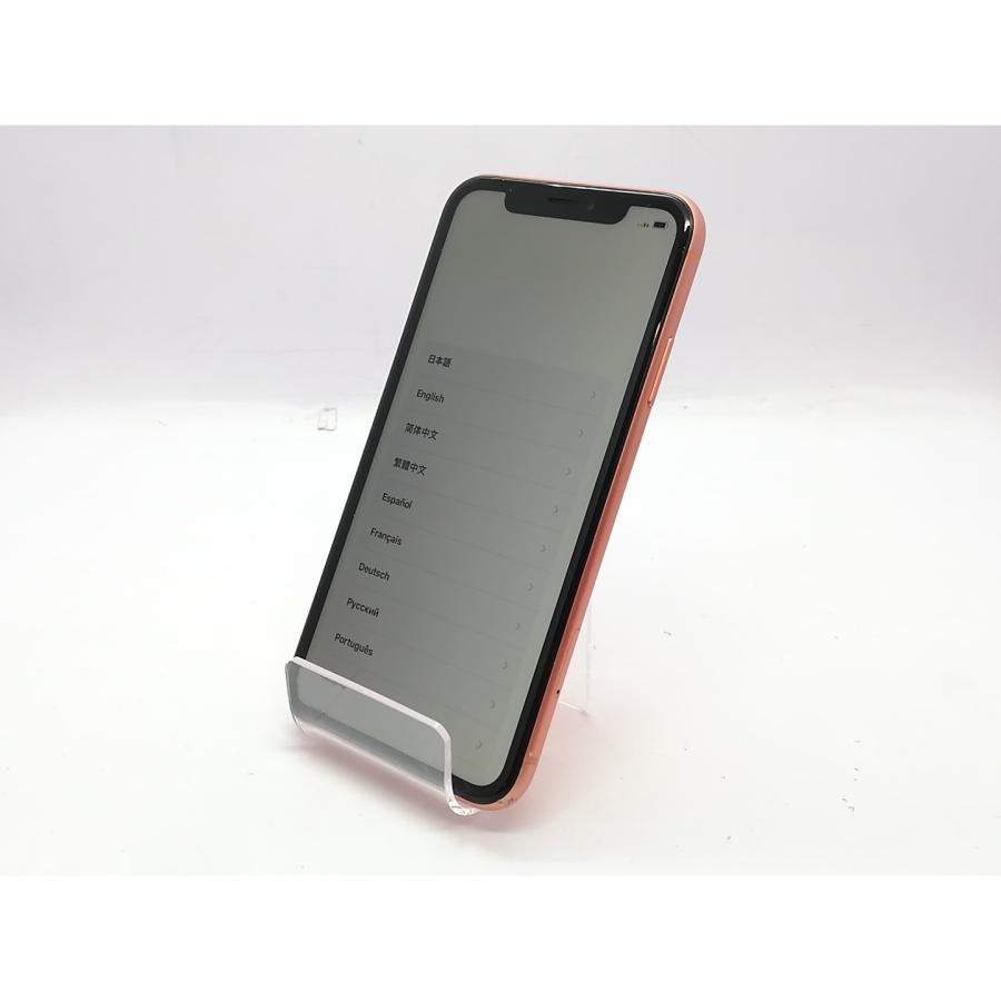 中古】Apple au 【SIMロック解除済み】 iPhone XR 64GB コーラル