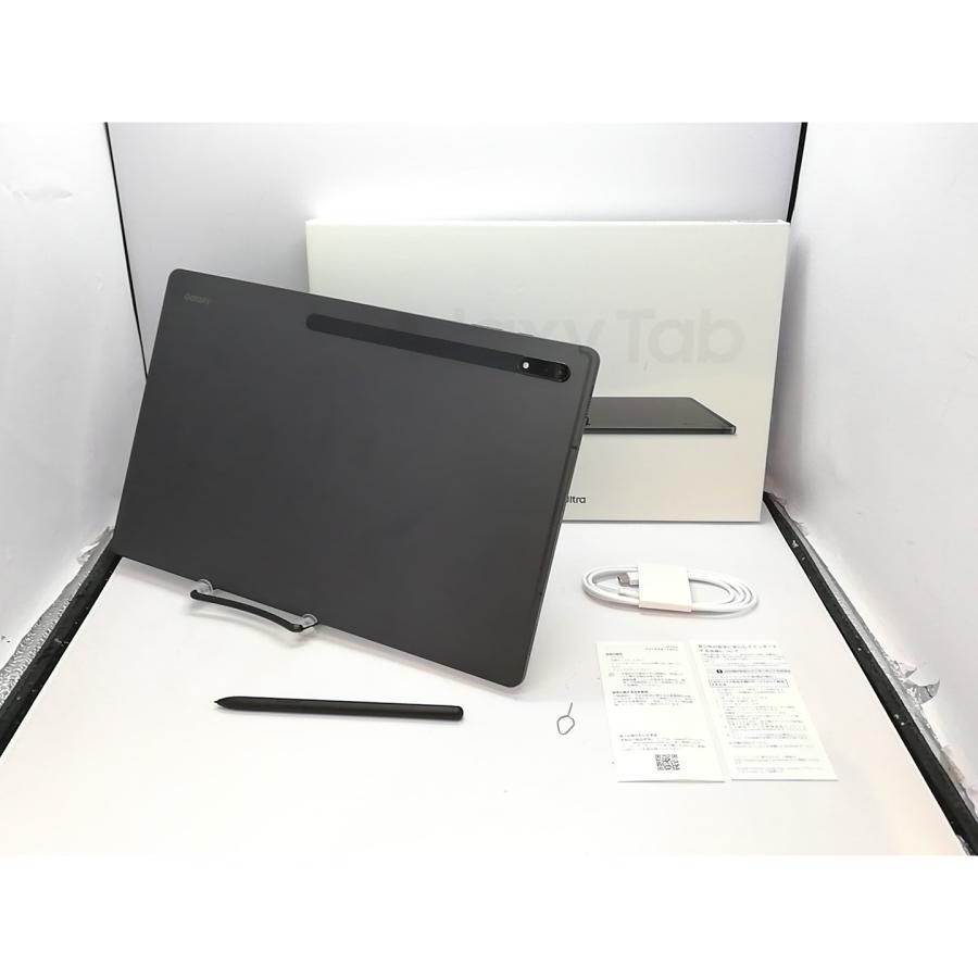 【中古】国内版 【Wi-Fi】 Galaxy Tab S8 Ultra SM-X900NZAGXJP グラファイト 【Snapdragon 8 Gen 1/12GB/256GB】【立川フロム中武】保証期間１ヶ月【ランクA】の画像
