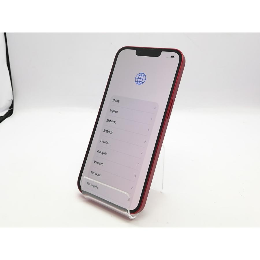【中古】Apple au 【SIMフリー】 iPhone 13 256GB (PRODUCT)RED MLNL3J/A【立川フロム中武】保証期間１ヶ月【ランクB】の画像