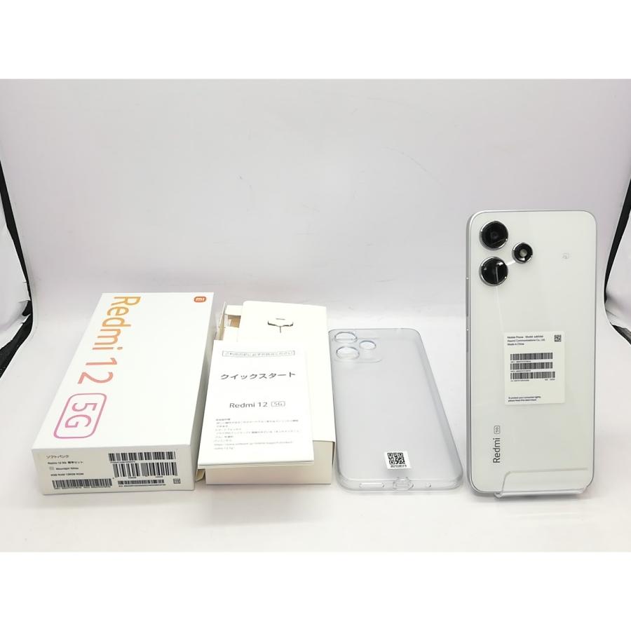 中古】Xiaomi SoftBank 【SIMフリー】 Redmi 12 5G 4GB 128GB ムーン