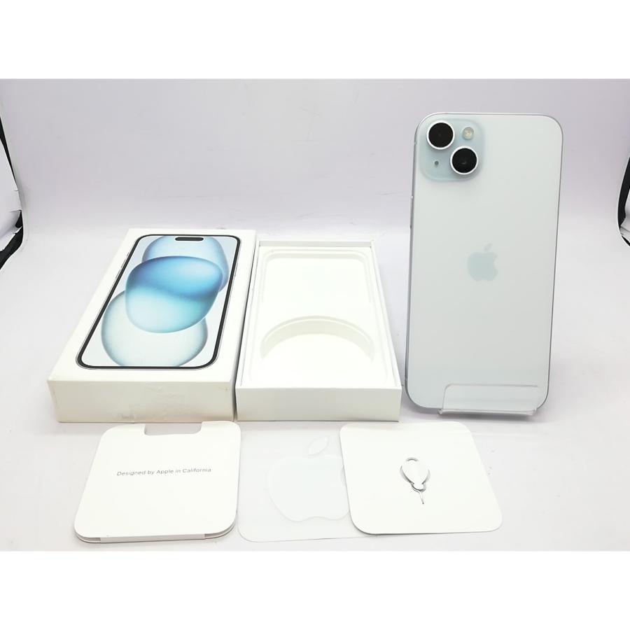 【中古】Apple au 【SIMフリー】 iPhone 15 Plus 256GB ブルー MU0N3J/A【立川フロム中武】保証期間１ヶ月【ランクB】の画像