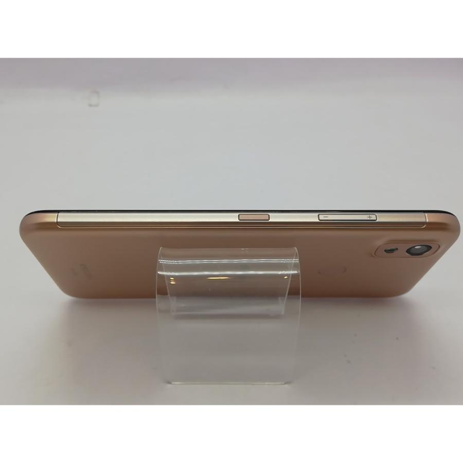 中古】KYOCERA docomo 【SIMフリー】 あんしんスマホ ピンクゴールド