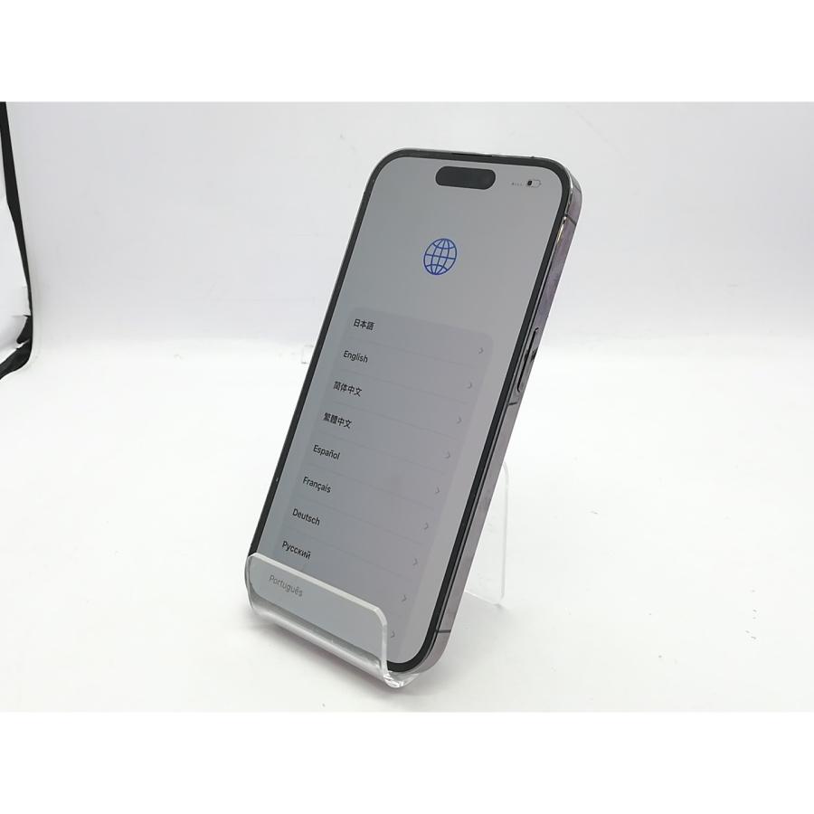 【中古】【赤ロム保証あり】Apple au 【SIMフリー】 iPhone 14 Pro 256GB ディープパープル MQ1E3J/A【立川フロム中武】保証期間１ヶ月【ランクB】の画像
