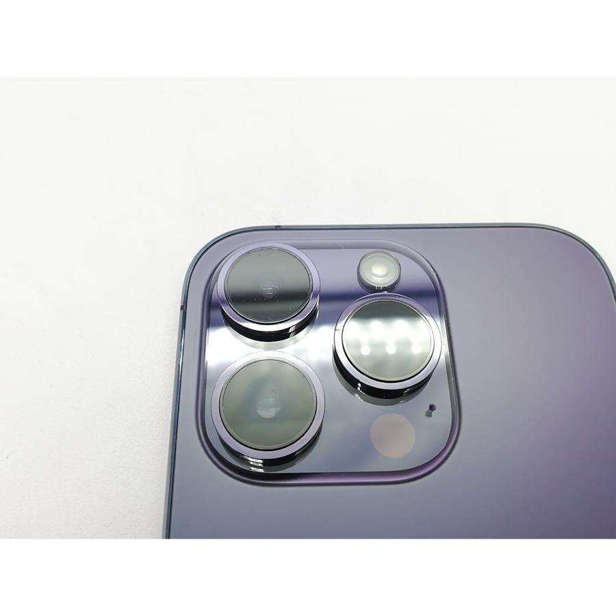 【中古】【赤ロム保証あり】Apple au 【SIMフリー】 iPhone 14 Pro 256GB ディープパープル MQ1E3J/A【立川フロム中武】保証期間１ヶ月【ランクB】の画像