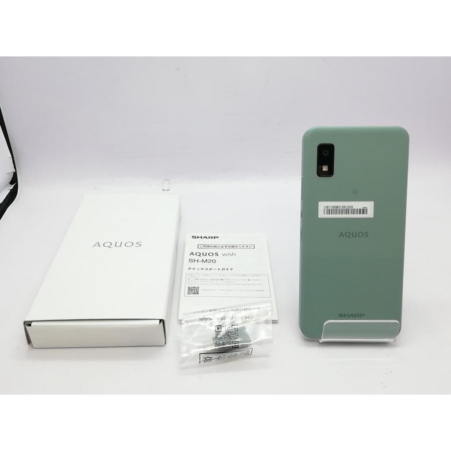 中古】SHARP 楽天モバイル 【SIMフリー】 AQUOS wish オリーブグリーン