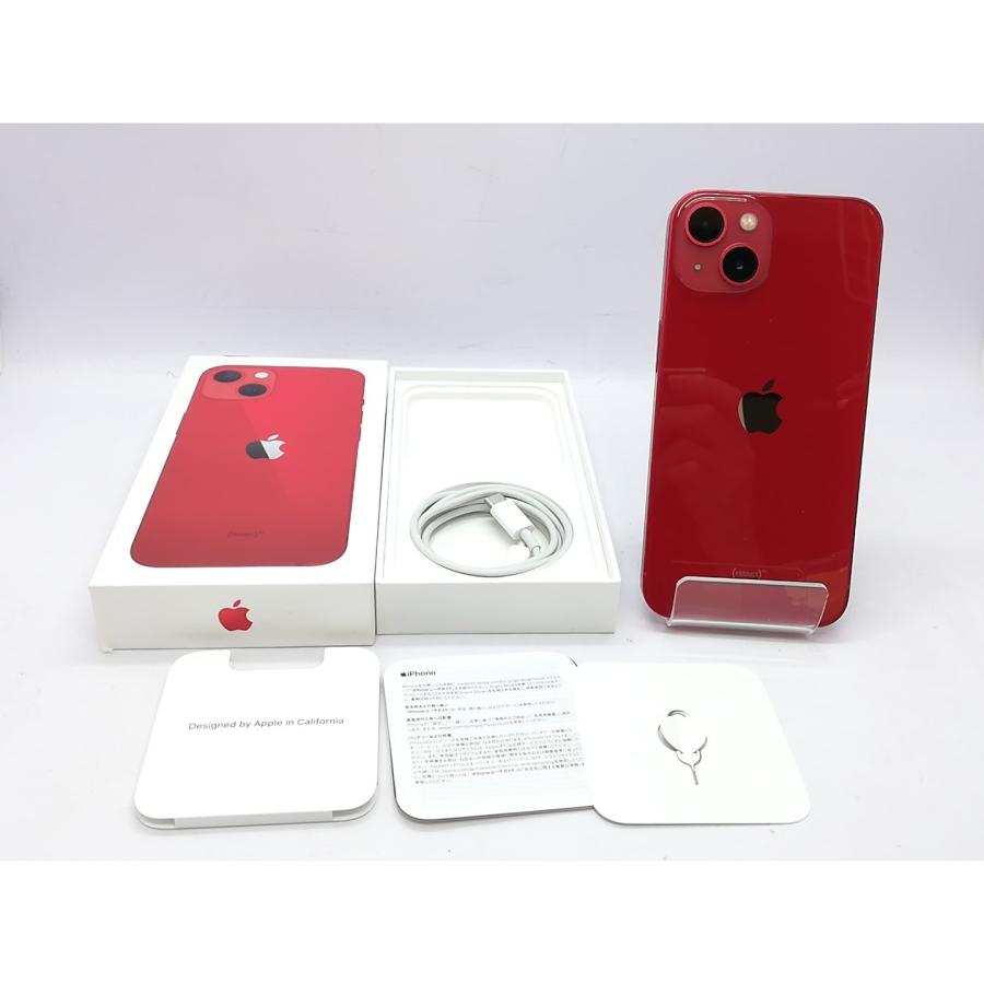 【中古】Apple docomo 【SIMフリー】 iPhone 13 128GB (PRODUCT)RED MLNF3J/A【立川フロム中武】保証期間１ヶ月【ランクC】の画像