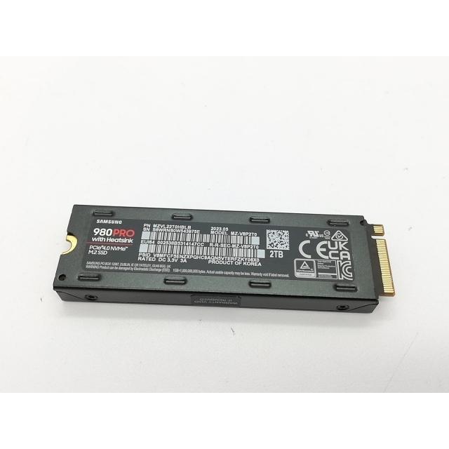 中古】SAMSUNG 980 PRO with Heatsink(MZ-V8P2T0C/IT) 2TB/M.2 2280
