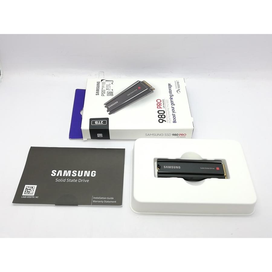 中古】SAMSUNG 980 PRO with Heatsink(MZ-V8P2T0C/IT) 2TB/M.2 2280