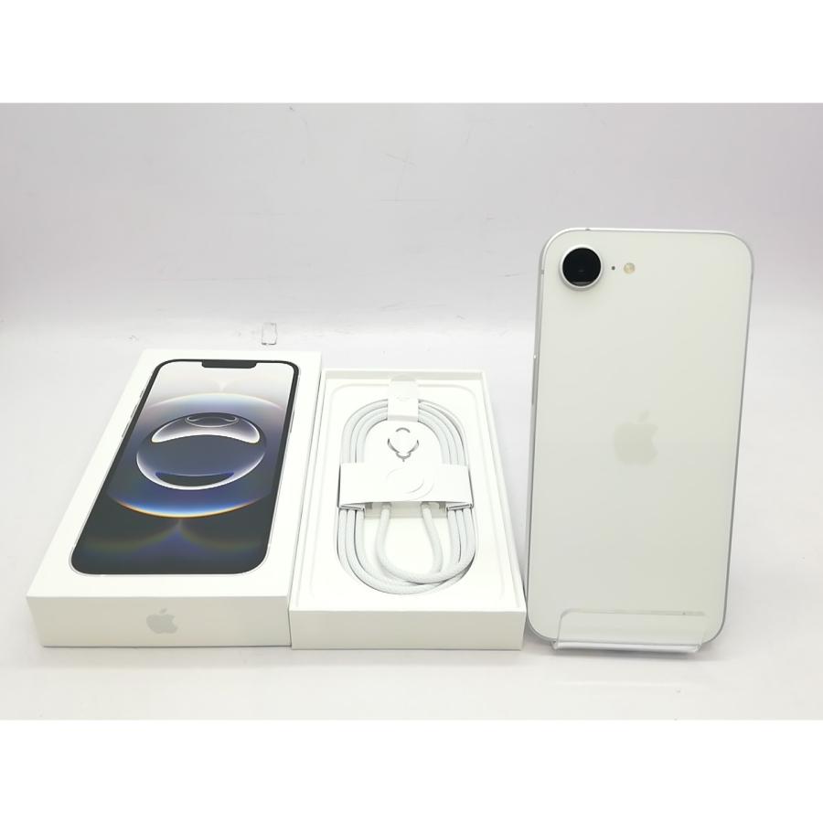 【中古】Apple docomo 【SIMフリー】iPhone 16e 128GB ホワイト MD1R4J/A【立川フロム中武】保証期間１ヶ月【ランクA】の画像