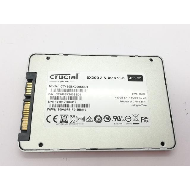 Crucial BX200 480GB 2.5インチSSD 未開封・未使用 中古】Crucial BX200 CT480BX200SSD1 480GB/SSD/6GbpsSATA/TLC/2015年