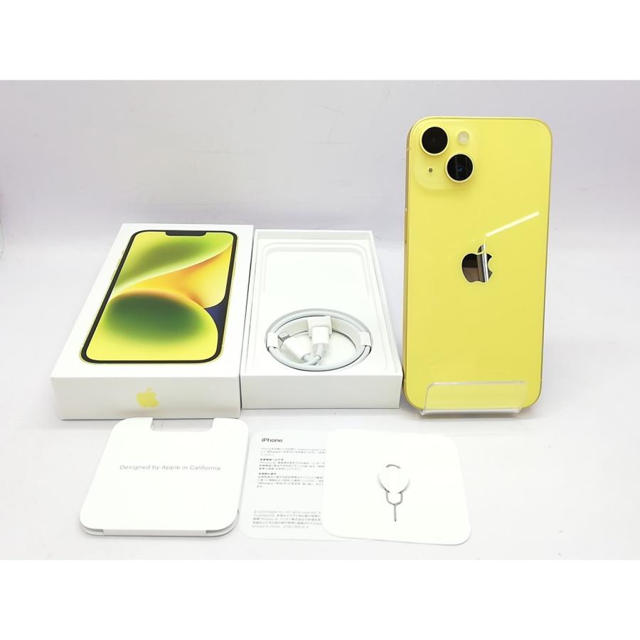 【中古】Apple 国内版 【SIMフリー】 iPhone 14 128GB イエロー MR3Q3J/A【立川フロム中武】保証期間１ヶ月【ランクA】の画像