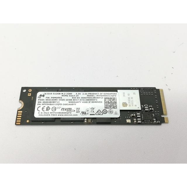 中古】各社 512GB SSD (M.2 2230/PCIe3.0 NVMe)【立川フロム中武】保証