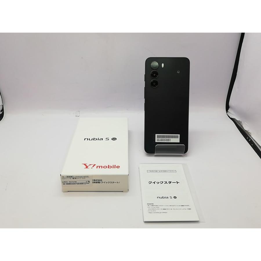 中古】ZTE ymobile 【SIMフリー】 nubia S 5G 4GB 128GB ブラック