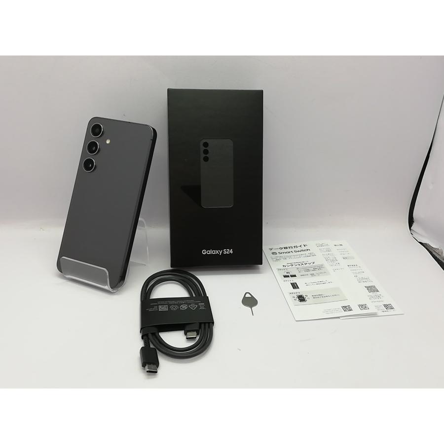 【中古】SAMSUNG 国内版 【SIMフリー】 Galaxy S24 オニキスブラック 8GB 256GB SM-S921QZKESJP【立川フロム中武】保証期間１ヶ月【ランクA】の画像