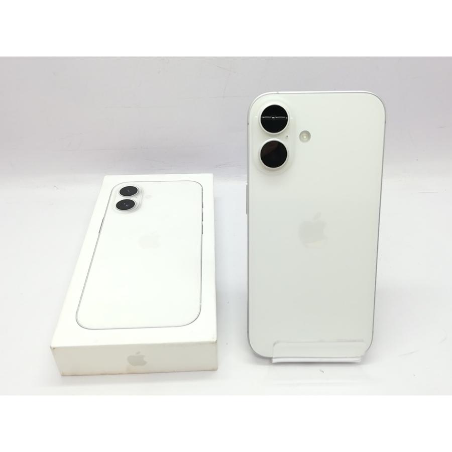 【中古】Apple 国内版 【SIMフリー】 iPhone 16 128GB ホワイト MYDR3J/A【立川フロム中武】保証期間１ヶ月【ランクB】の画像