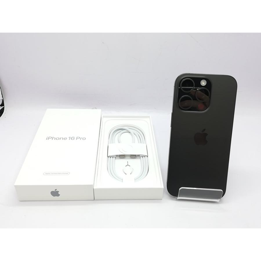 【中古】Apple 国内版 【SIMフリー】 iPhone 16 Pro 256GB ブラックチタニウム MYN03J/A【立川フロム中武】保証期間１ヶ月【ランクA】の画像