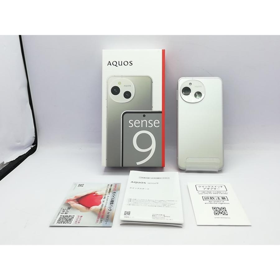 中古】SHARP 楽天モバイル 【SIMフリー】 AQUOS sense9 ホワイト 6GB