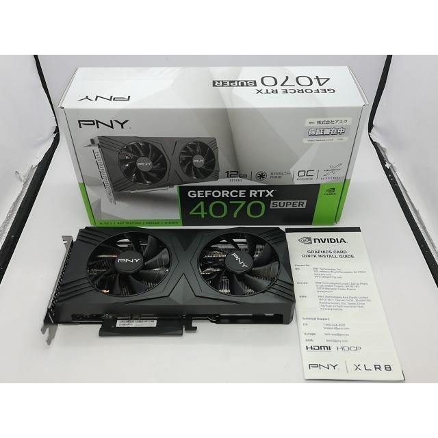 中古】PNY GeForce RTX 4070 SUPER 12GB VERTO OC デュアルファン