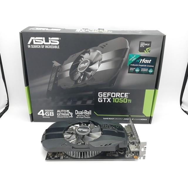 中古】ASUS PH-GTX1050TI-4G GTX1050Ti/4GB(GDDR5)/PCI-E【立川フロム