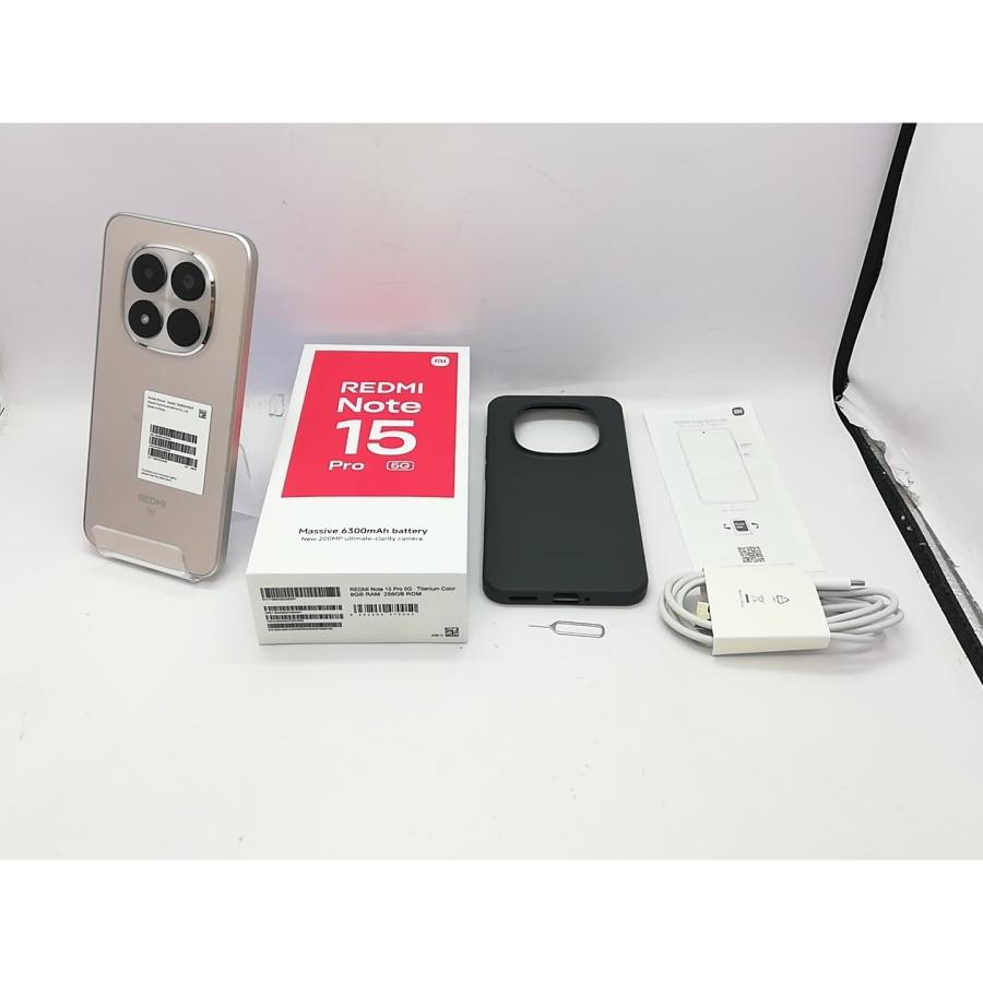 中古】Xiaomi 国内版 【SIMフリー】 Redmi Note 15 Pro 5G チタン