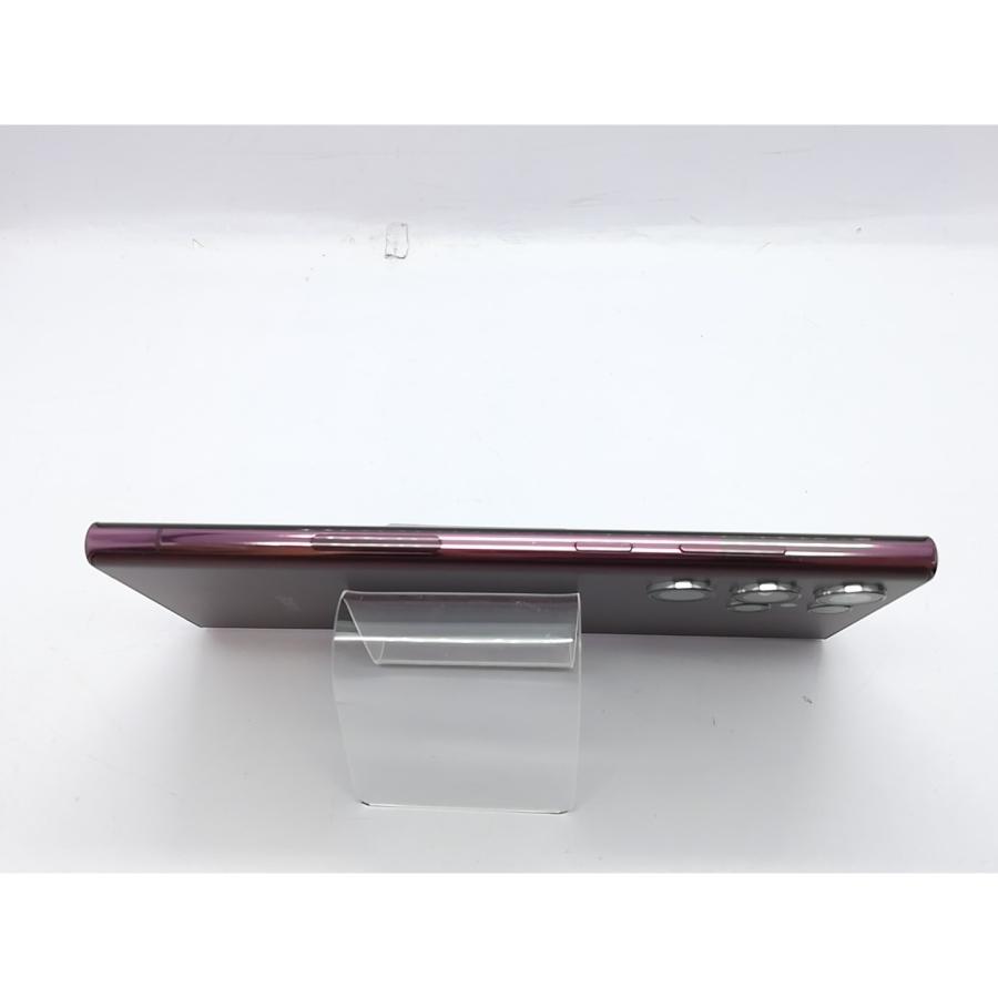 中古】SAMSUNG au 【SIMフリー】 Galaxy S22 Ultra バーガンディ 12GB