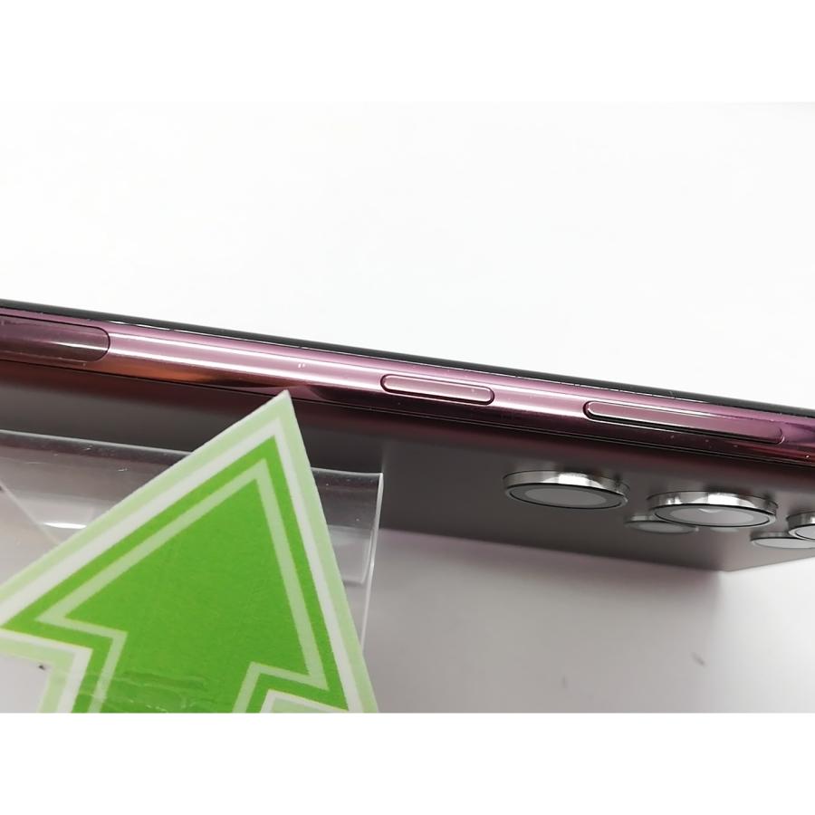 中古】SAMSUNG au 【SIMフリー】 Galaxy S22 Ultra バーガンディ 12GB