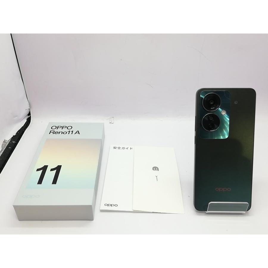 中古】Oppo 国内版 【SIMフリー】 OPPO Reno11 A ダークグリーン 8GB