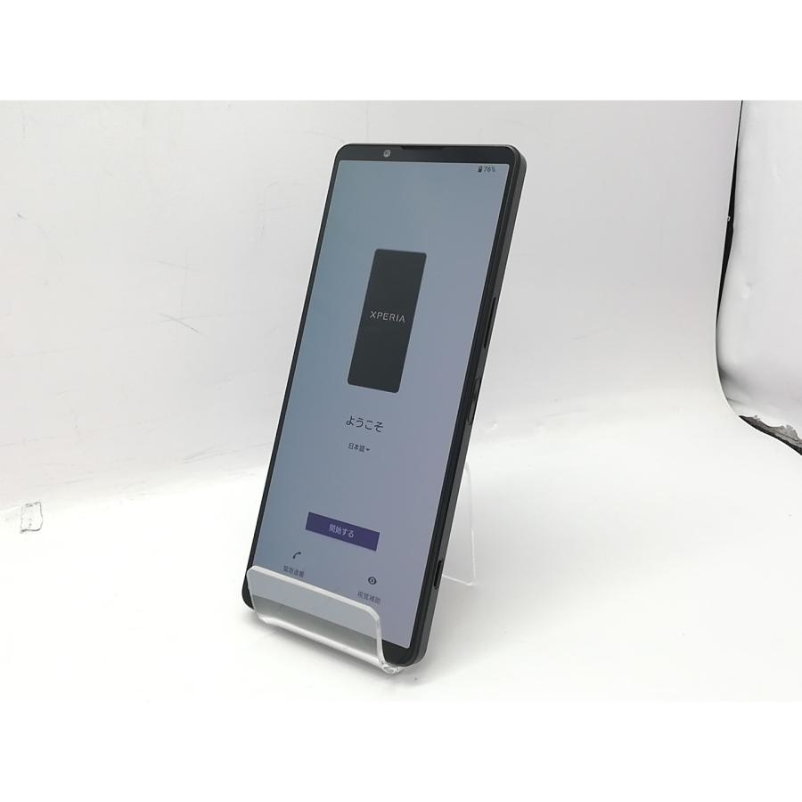 中古】SONY au 【SIMフリー】 Xperia 1 IV ブラック 12GB 256GB SOG06
