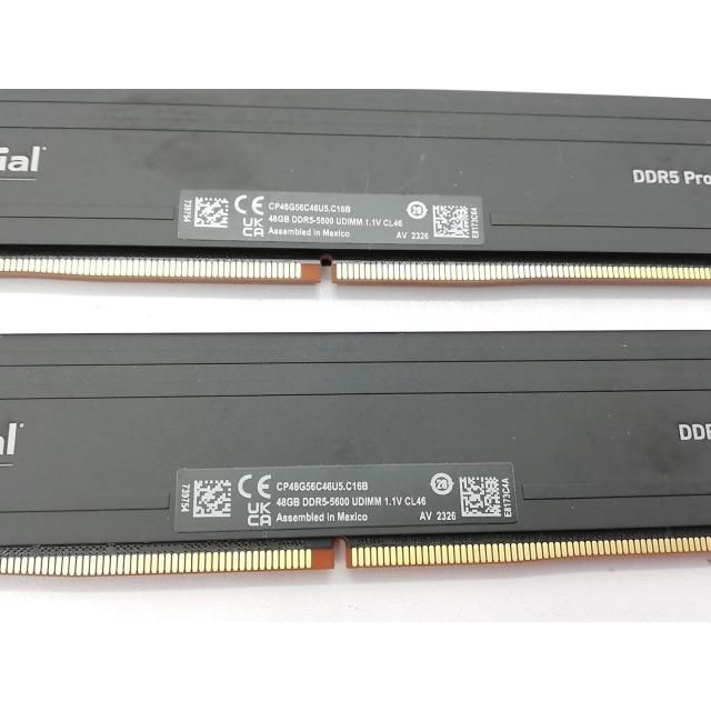 中古】DDR5 48GB 2枚組（合計96GB） DDR5-5600(PC5-44800