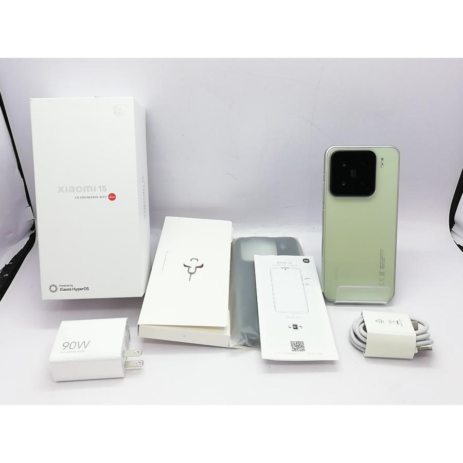 中古】Xiaomi 【SIMフリー】 Xiaomi 15 グリーン 12GB 256GB【立川